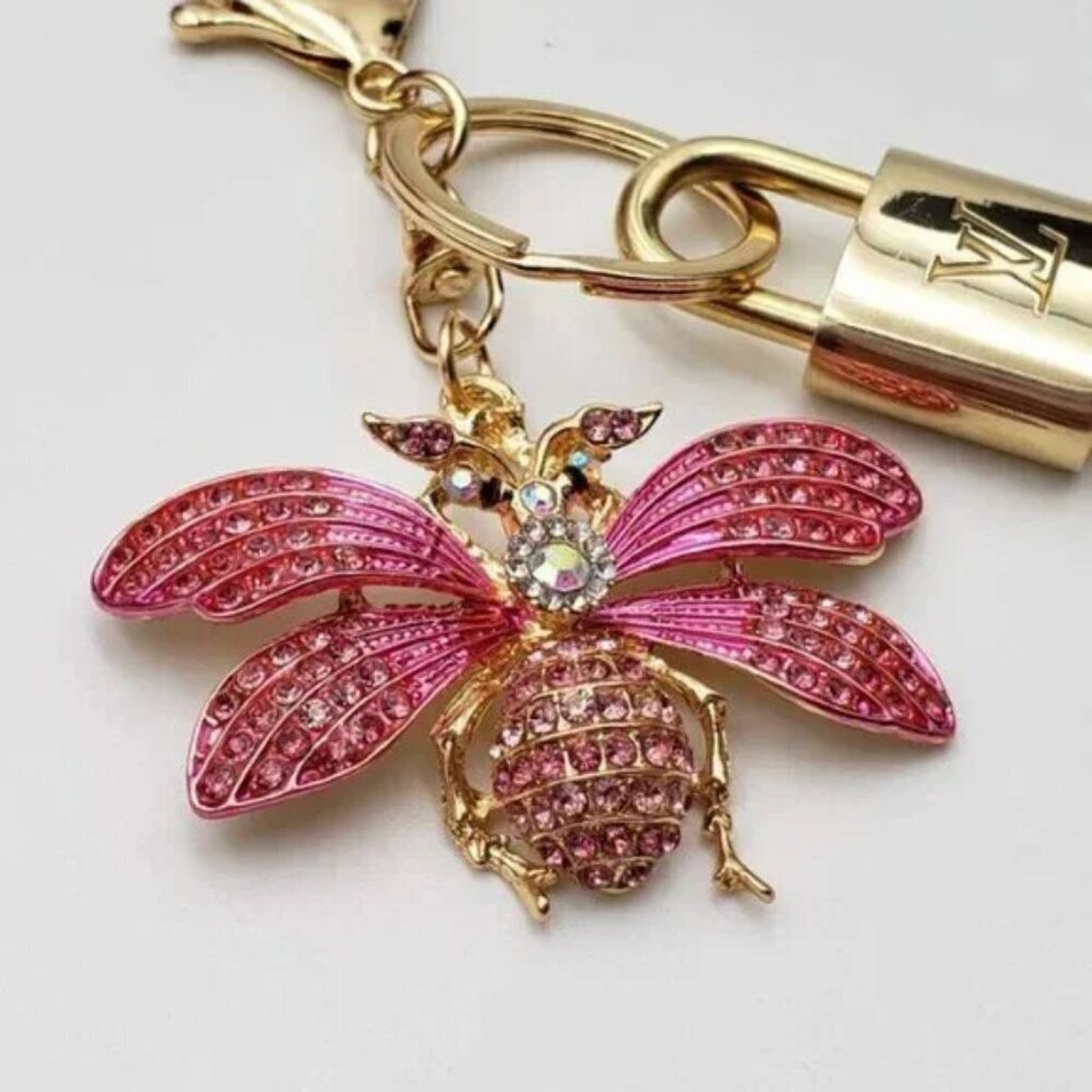 Authentic LV Gold Padlock 🔒Unbranded Keychain Charm for Louis Vuitton Bags - Picture 3 of 9